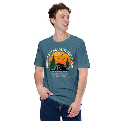 Arise for The Light Christian Bible Verse T-Shirt